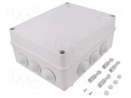 Enclosure: junction box; X: 244mm; Y: 305mm; Z: 126mm; IP55; grey ELEKTRO-PLAST NASIELSK