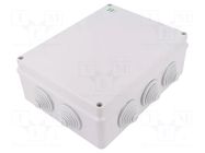 Enclosure: junction box; X: 198mm; Y: 249mm; Z: 81mm; IP55; grey ELEKTRO-PLAST NASIELSK