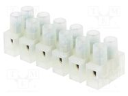 Terminal block; screw terminal; 2.5mm2; 250V; ways: 6; natural BM GROUP