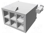 Socket; wire-board; male; Mini Universal MATE-N-LOK; 4.14mm; 600V TE Connectivity