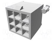 Socket; wire-board; male; Mini Universal MATE-N-LOK; 4.14mm; 600V TE Connectivity