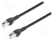 Patch cord; SF/UTP; 5e; stranded; Cu; PVC; black; 3m; 26AWG; Cores: 8 BELDEN