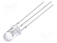 LED; 5mm; yellow/green; 30°; Front: convex; 12÷15VDC; No.of term: 3 OPTOSUPPLY