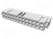 Connector: IDC; plug; female; PIN: 26; IDC; for ribbon cable; 1.27mm TE Connectivity