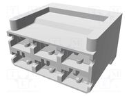 Terminals cover; male; PIN: 6; for push-on 6.3mm connectors TE Connectivity