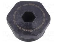 Stopper; PG21; IP68; polyamide; black; V-Ex; Thread: PG; -20÷90°C HUMMEL