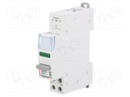 Module: pushbutton switch; 250VAC; 20A; for DIN rail mounting 