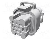 Connector: automotive; plug; female; AMPSEAL; PIN: 8; for cable TE Connectivity