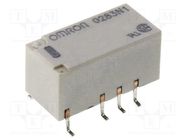 Relay: electromagnetic; DPDT; Ucoil: 12VDC; Icontacts max: 2A; G6S OMRON Electronic Components