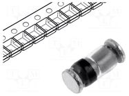 Diode: Zener; 0.5W; 24V; SMD; reel,tape; MiniMELF glass; 0.1uA DC COMPONENTS