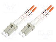 Fiber patch cord; OM2; LC/UPC,both sides; 3m; LSZH; orange DIGITUS