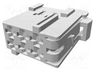 Connector: wire-wire; JPT; female; plug; for cable; PIN: 6; grey TE Connectivity