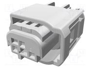 Connector: automotive; MQS; female; plug; for cable; PIN: 3; crimped TE Connectivity