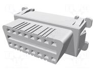 Connector: diagnostic OBD II; socket; female; PIN: 16 TE Connectivity
