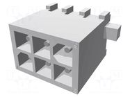 Connector: wire-board; socket; male; PIN: 6; 600V; straight; THT TE Connectivity