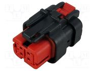 Connector: automotive; plug; Ampseal 16; for cable; PIN: 4 TE Connectivity