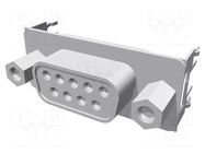 Connector: D-Sub; PIN: 9; socket; female; THT; AMPLIMITE TE Connectivity