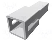 Terminals cover; 2.79mm; male; ways: 1; natural; FASTIN-FASTON TE Connectivity