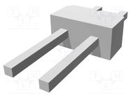 Connector: pin strips; pin header; AMPMODU MOD II; male; PIN: 2 TE Connectivity