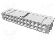 Connector: IDC; plug; female; PIN: 26; IDC; for ribbon cable; 1.27mm TE Connectivity