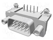 D-Sub; PIN: 9; socket; male; angled 90°; THT; UNC 4-40; AMPLIMITE TE Connectivity