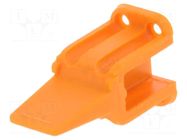 Secondary lock; female; PIN: 4; orange; DTM DEUTSCH