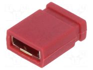 Connector: pin strips; jumper; female; 2.54mm; 1x2; Type: closed NINIGI
