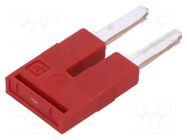 Comb bridge; red; terminals: 2; 6mm PHOENIX CONTACT