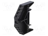 Marker holder; black; TS35 x 15; -25÷70°C; UL94V-0 WEIDMÜLLER