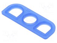Profile gasket; PIN: 3; 6.35mm; 1x3; Universal MATE-N-LOK TE Connectivity