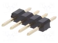 Connector: pin strips; pin header; male; PIN: 4; straight; THT; 2mm CONNFLY