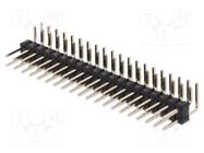 Connector: pin strips; pin header; male; PIN: 40; angled 90°; THT CONNFLY