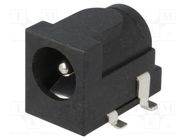 Connector: DC supply; socket; male; 5.5/2.1mm; 5.5mm; 2.1mm; SMT; 2A CLIFF