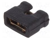 Connector: pin strips; jumper; female; 2mm; 1x2; Type: open; black NINIGI