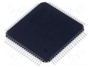 IC: MSP430 microcontroller; LQFP80; 4kBSRAM,120kBFLASH; Cmp: 1 TEXAS INSTRUMENTS