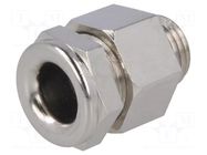 Cable gland; M10; 1; IP68; brass; Body plating: nickel; SKINDICHT® LAPP