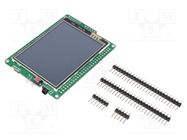 Display: TFT; 2.8"; 240x320; Interface: GPIO,USB; uC: PIC18F25K50 