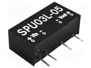 Converter: DC/DC; 3W; Uin: 10.8÷13.2VDC; Uout: 12VDC; Iout: 250mA MEAN WELL