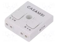 Dimmer; 85÷240VAC; IP20; -20÷45°C; 0.65A; Control: wireless Casambi Technologies