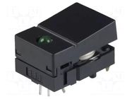 Switch: keypad; Pos: 2; SPST-NO; 0.05A/24VDC; black; LED; green; THT OMRON Electronic Components