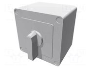 Switch: cam switch; Stabl.pos: 3; 20A; 1-0-2; in housing; Poles: 3 LOVATO ELECTRIC