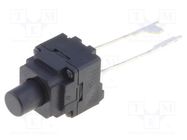 Microswitch TACT; SPST-NO; Pos: 2; 0.05A/12VDC; THT; none; 2.55N OMRON Electronic Components