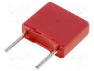 Capacitor: polyester; 2.2uF; 30VAC; 50VDC; 5mm; ±5%; 5x10x7.2mm WIMA