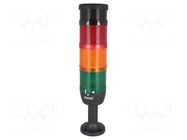 Signalling column; red/yellow/green; LED; 220VDC; 220VAC; IK; 70mm EMAS