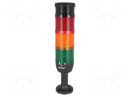 Signalling column; red/yellow/green; LED; 220VDC; 220VAC; IK; 70mm EMAS