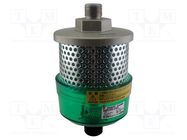 Sound suppression with filter; 1000l/min; Thread: R 3/4"; 35dB SMC