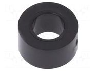 Spacer sleeve; cylindrical; polystyrene; L: 4mm; Øout: 7mm; black FIX&FASTEN