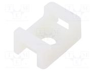 Holder; screw; polyamide; natural; B: 6.3mm; H: 9mm; L: 23mm; T: 9mm KSS WIRING