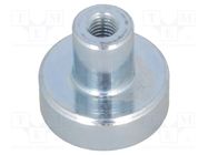 Magnet: permanent; neodymium; H: 4.5mm; 60N; Ø: 13mm; Thread len: 6mm ELESA+GANTER