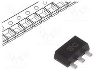 Transistor: NPN; bipolar; 45V; 1A; 1W; SOT89 DIODES INCORPORATED